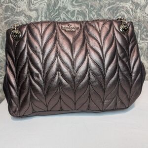 Kate Spade Quilted Metallic Shoulder Handbag